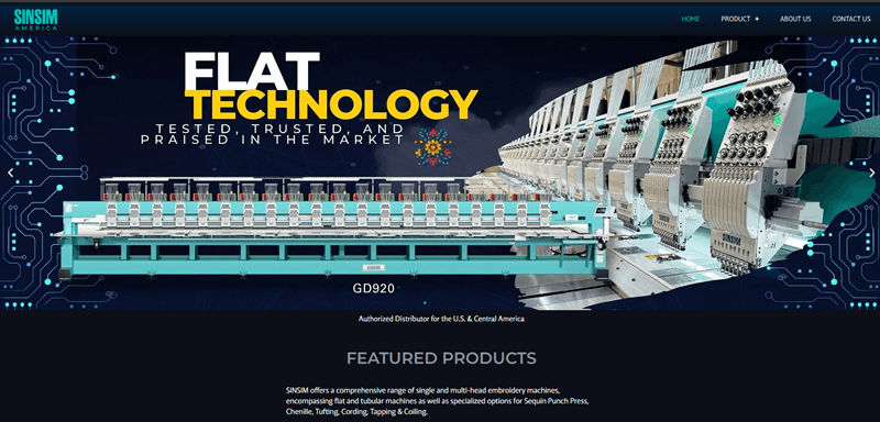 SINSIM commercial embroidery machines placeholder image